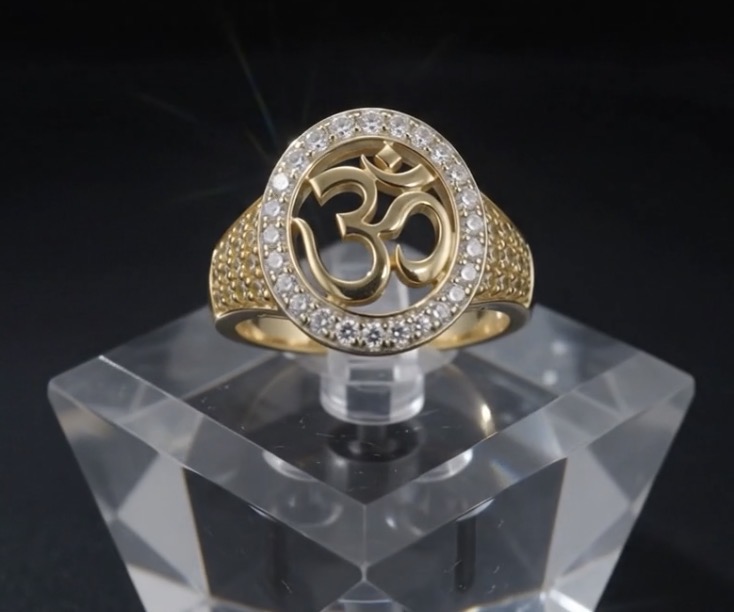 Celestial Om Ring